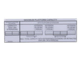 3252222 Nameplate, Cap (Dom/Csa) | JLG